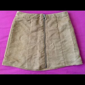 H&M Suede Circle Skirt